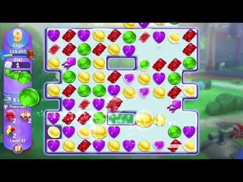 Wonka's World of Candy Level 37 no booster [Gameplay Walkthrough] [Zynga]