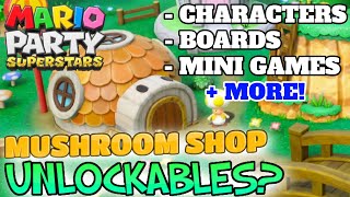 What Unlockables Will Be In The Mushroom Shop In Mario Party Superstars?