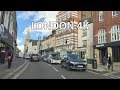 London 4K - Scenic Villages - Driving Downtown - England