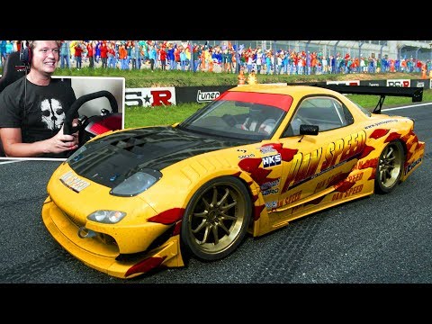 DRIFTING IN AN RX-7 - GRID - Part 4