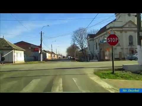 Romania. Driving in Sânnicolau Mare: timelapse 2x
