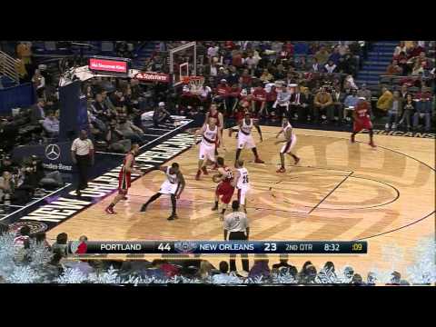 Dante Cunningham Highlights Blazers vs. Pelicans 12.20.2014 - 4 Points