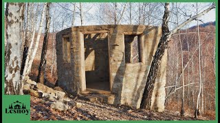Building a stone house.  Lesnoy in action. Part 1