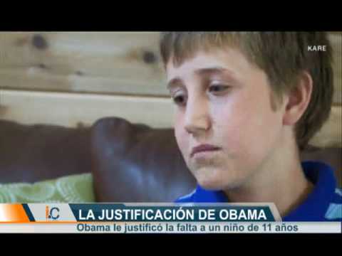 Niño no asistió a clases y Obama le justificó inasistencia
