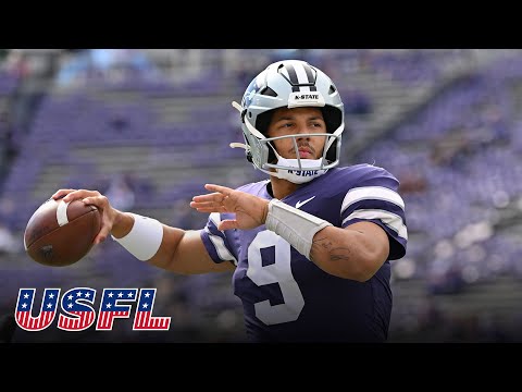 New Jersey Generals draft Kansas State's Adrian Martinez | Highlights | USFL