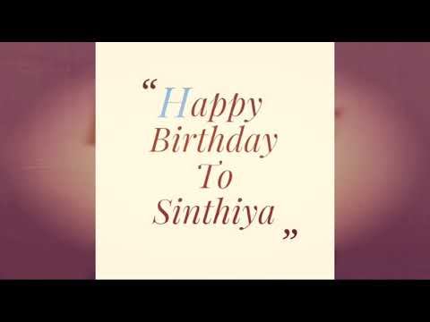 Sinthiya birthday 2018