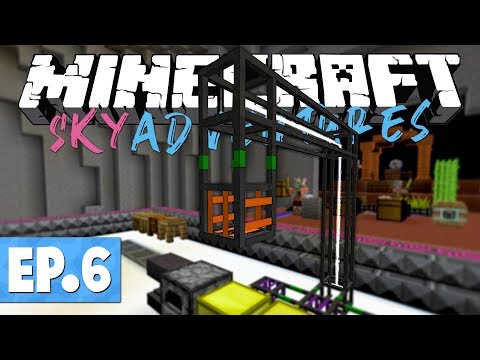 Minecraft FTB Sky Adventures -  Project Red Request Pipe Network! #6 [Modded Questing Survival]