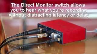 Focusrite Scarlett Solo 4th Gen USB Audio Interface with Cables Package