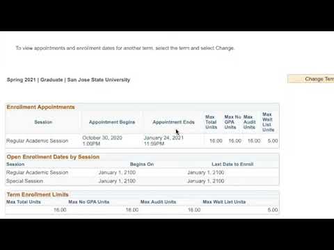 Sjsu Registration Dates