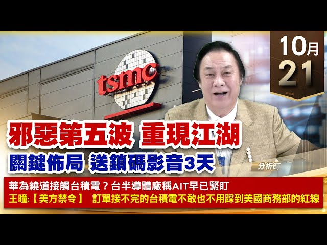 【財經至尊】王曈 1021《【邪惡第五波 重現江湖】》鴻名⊕力旺 再創歷史新高，南俊、鴻海、達發 創新高｜【波段獲利王、實戰驗證真功夫第一名】加入line@ king5588