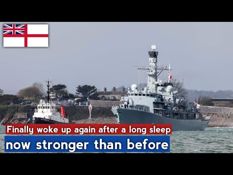 Finally waking after a long sleep, the Frigate HMS St Albans returns to sea after a major overhaul