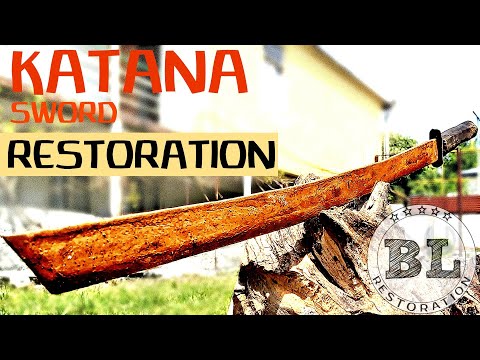 Old Rusty Japanese KATANA SWORD Restoration