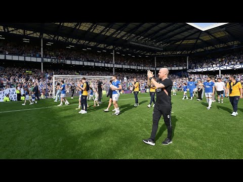 THANK YOU, EVERTONIANS! 💙 | Players' lap of appreciation at Goodison