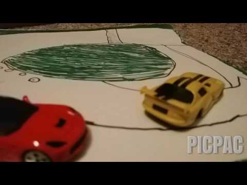 1v1 Dodge Viper vs Corvette race #picpac #stopmotion