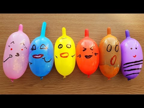 Making Slime with Funny Balloons - Satisfying Fluffy Slime Balloon Tutorial
