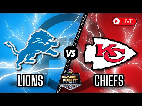 Detroit Lions vs Kansas City Chiefs - Sunday Night Football - Live Stream - Color Radio Broadcast