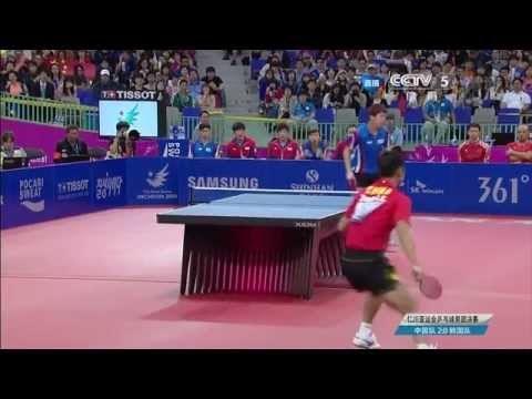 2014 Asian Games MT-F KOR-CHN (3) Jeong Sangeun - Zhang Jike (full match|short form in HD)