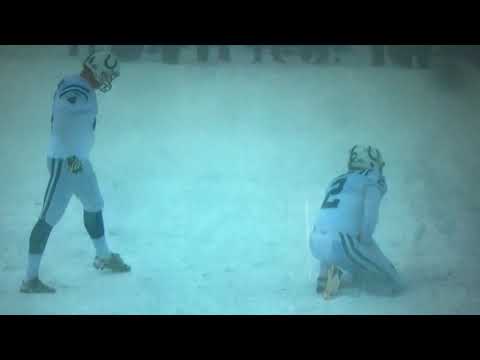 ADAM VINATIERI MISSES RIDICULOUS FIELD GOAL IN BUFFALO DUE TO BLIZZARD **MUST WATCH**