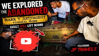 We Explored the Abandoned Mark V. Sauvageot Funeral Home | Casket Still Left Behind ⚰️