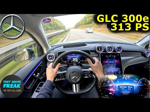2025 Mercedes-Benz GLC 300e 4MATIC Coupé (313 PS) TOPSPEED POV 🚘 Autobahn Drive | No Speed Limit