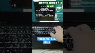 How to open a file in Vim