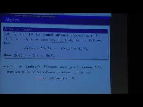 On the notion of genus for division algebras and algebraic groups - Andrei Rapinchu
