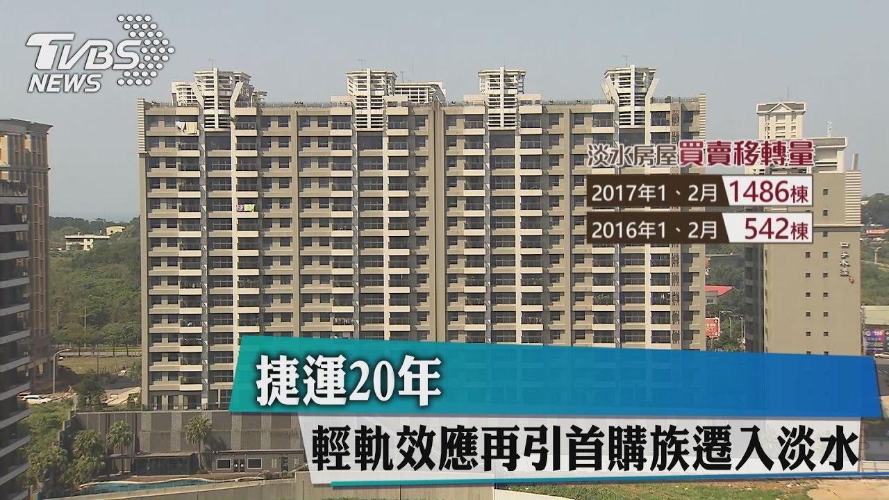 捷運20年　輕軌效應再引首購族遷入淡水