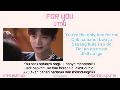 Btob for you ost cinderella and four knights mv easy lyric lirik indonesia
