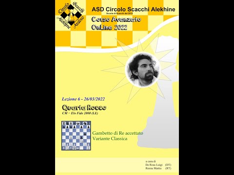 Corso Avanzato OnLine 2022 - Scacchi Aperture Lezione 06