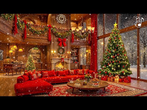 Relaxing Christmas Music with Fireplace Ambience🎄Merry Christmas 2026🎅 Top Christmas Songs Playlist