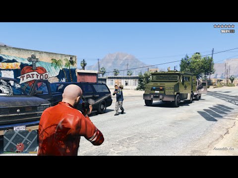 GTA V Trevor Has Crazy 10 Star Escape [R.D.E. 4.0.4 Expanded & Enhanced]