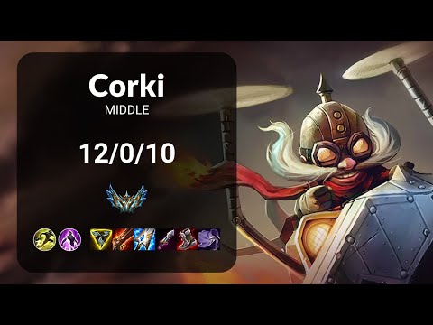 Corki vs Jayce MIDDLE - KR CHALLENGER Patch 15.3