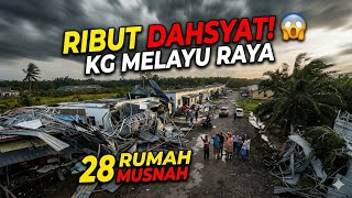 Download lagu 🔥 Kesan Ribut Dahsyat Kg Melayu Raya! 28 Rumah Musnah - Rakaman drone mp3