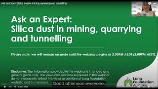 Ask an Expert: Silica dust in mining, quarrying and tunnelling
