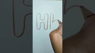 Hit👍or Flop👎 Bubble letters H & h | calligraphy fonts @PaintTheFont  #shorts #ytshorts