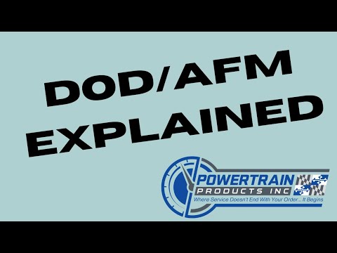 DOD/ AFM Explained