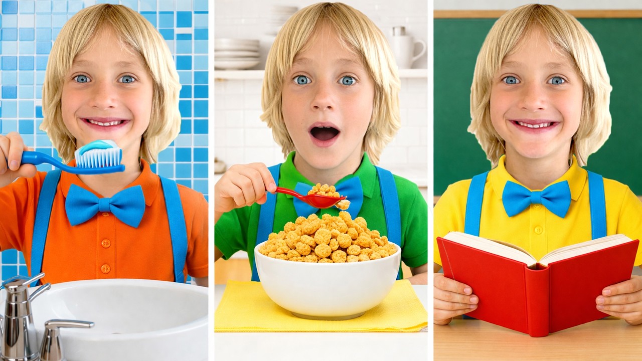 Kids Late for School Morning Routine Lessons