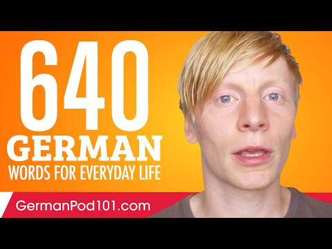 380 German Words for Everyday Life Basic Vocabulary 19