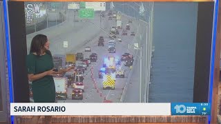A fatal wreck on the westbound side of the Howard Frankland Bridge is causing delays