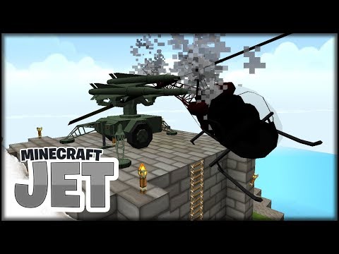 FETTES Geschütz und abgestürzter HELI - Minecraft Jet 06 | Minecraft Modpack