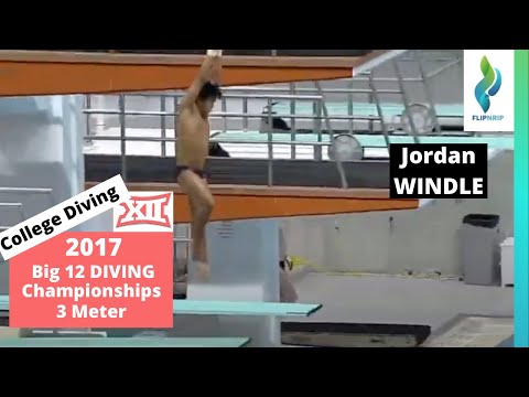 2017 Jordan Windle - 3 Meter Diving - Big 12 Diving Championships