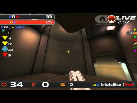 ClanBase Nations Cup 2012 SEMI FINAL - France v Ukraine - Quake Live TDM - MAP 1