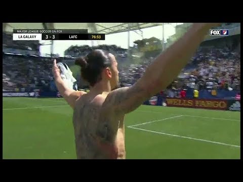 zlatan la galaxy goal - zlatan ibrahimovic scores first ever mls goal for la galaxy [hd]