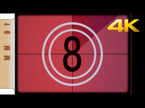 Vintage 16mm Leader Countdown Stock Motion Graphics
