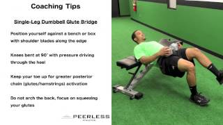 364. Single Leg Dumbbell Glute Bridge