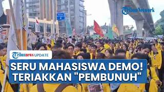 Massa UI Geruduk Mabes Polri, Teriakan 'Pembunuh' Menggema, Desak Usut Tuntas Kematian Arianto