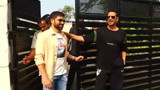 Akshay Kumar And Emraan Hashmi Spotted At Kalina Airport
