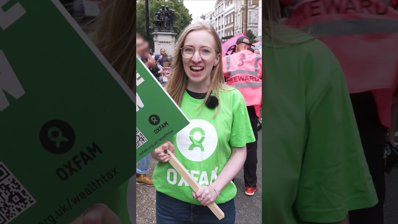 Tax the Super Rich - Make Them Pay March - Wealth Taxes Now | Oxfam GB