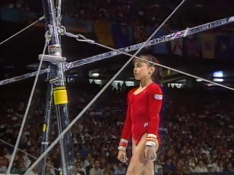 Dominique Moceanu - Uneven Bars - 1995 U.S. Gymnastics Championships - Women - All-Around