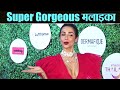 Malaika Arora Looks Gorgeous In Deep Neck Red Gown At GLOBAL SPA Fit Fab Awards Shudh Manoranjan